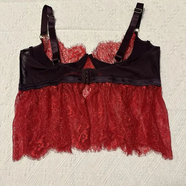 Seven Til Midnight Plus Red & Purple Lingerie Babydoll Cami Top Sz 1X/2X NWOT - Image 6