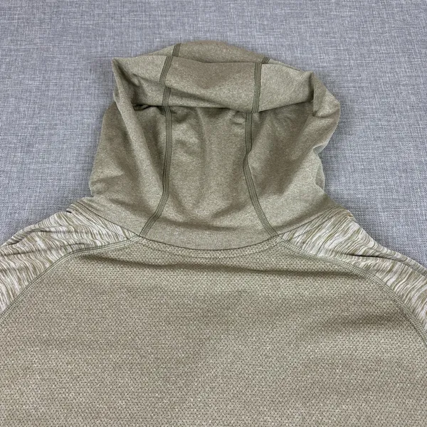 Lululemon Hoodie Mens L Green‎ 1/4 Zip Stretch Your Head Lightweight - Image 10
