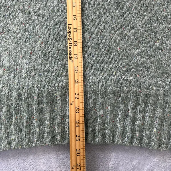 ASTR‎ The Label Sage Green Wrap Knit Sweater Womens Size Large Cozy Textured Top - Image 8
