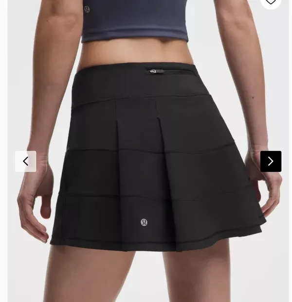 Lululemon Pace Rival Mid-Rise Skirt Black - Image 4