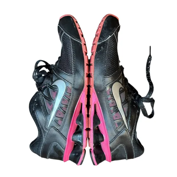 Nike Shox Running‎ Shoes Womens Size 7.5 Black Pink Silver Sneakers 472647-002 - Image 6