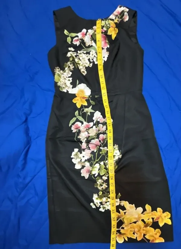 Brooks Brothers Floral Print Sleeveless Sheath Dress Size 0 - Image 7