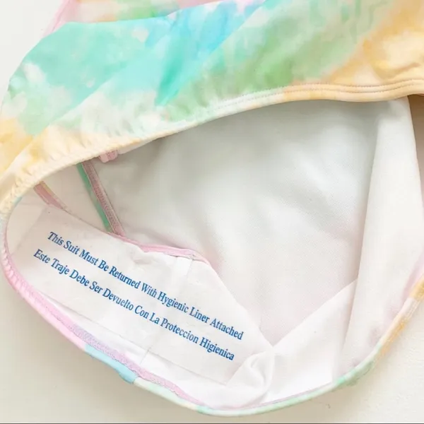 Stoney Clover Lane x Target Colab Rainbow Tie Dye One Piece Swimsuit Size XS New - Image 15