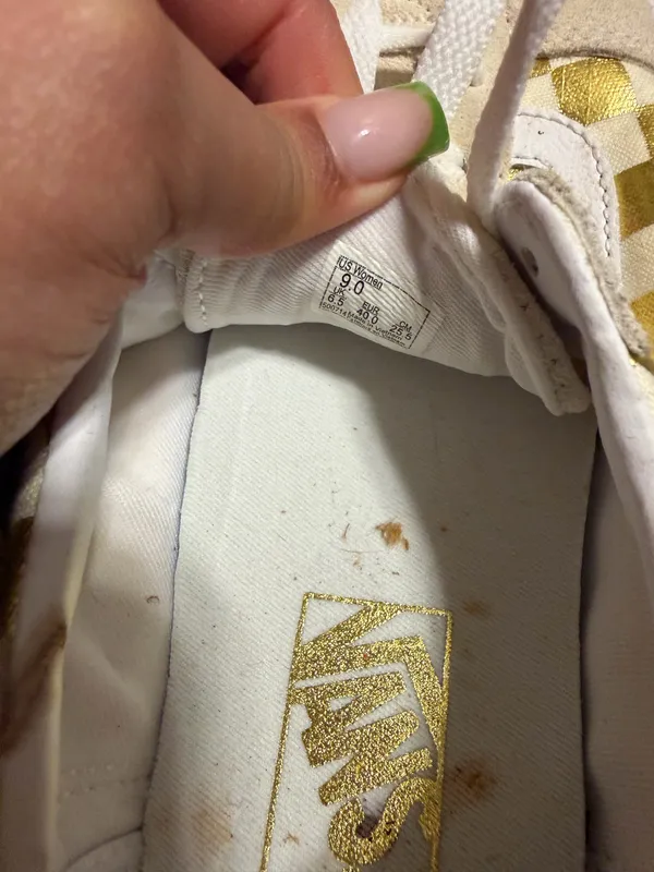 Women’s gold vans  - Image 2