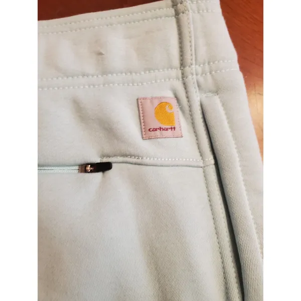 Women’s Carhartt Relaxed Fit Jogger Sweatpants baby blue BN5510-W 2X 20W-22W - Image 9