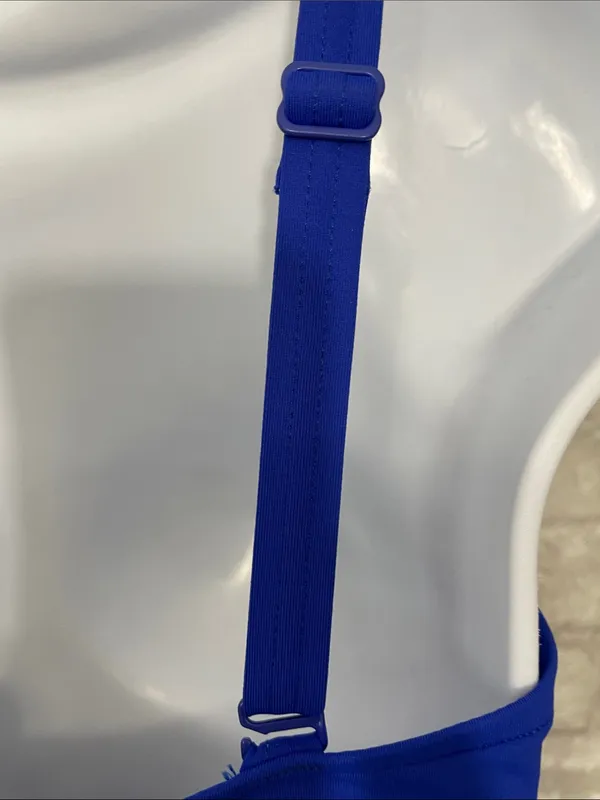 Sea Level Royal Blue Scalloped Square Neck Bralette One Piece Swimsuit - Image 5