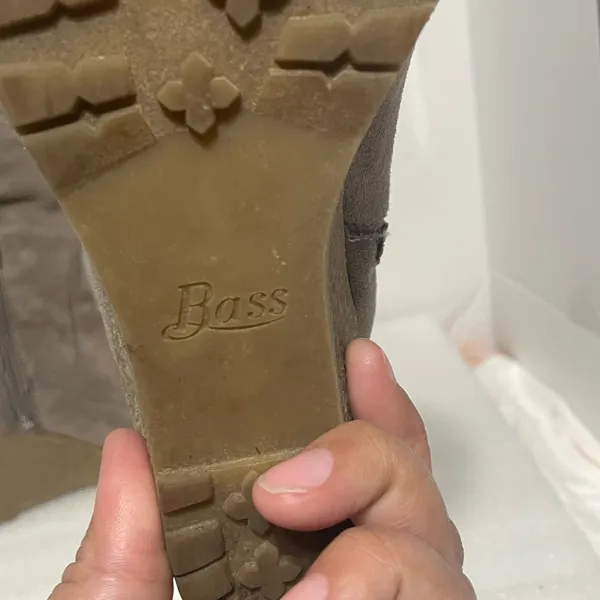 Bass under-the-Knee Slouch Suede Boots - Gray - Image 6