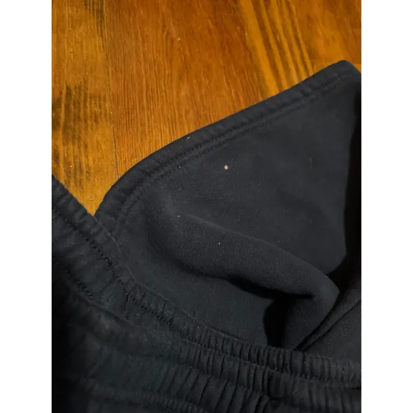 Edikted Navy Blue Wide Leg Baggy Sweatpants Logo Fleece Pants Women Large - Image 8