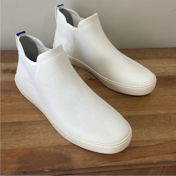Rothy's | RETIRED Bright White 'The Chelsea' Boot‎ Sneakers | Sz 10 B74 - Image 5