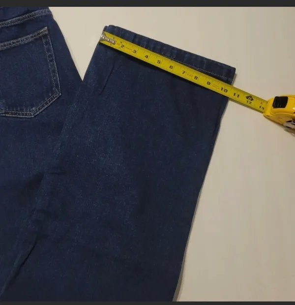 Forever 21 Womens Super Wide Leg Blue Jeans - Image 5
