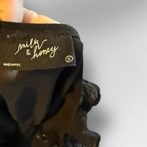 Milk & Honey Black Sheer Top - Image 6