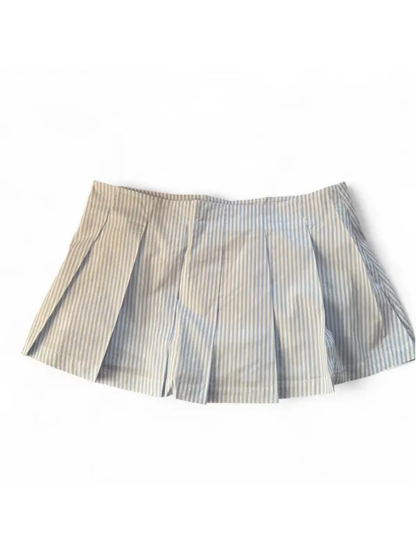 Edikted Nera Striped Pleated Skort size M - Image 3