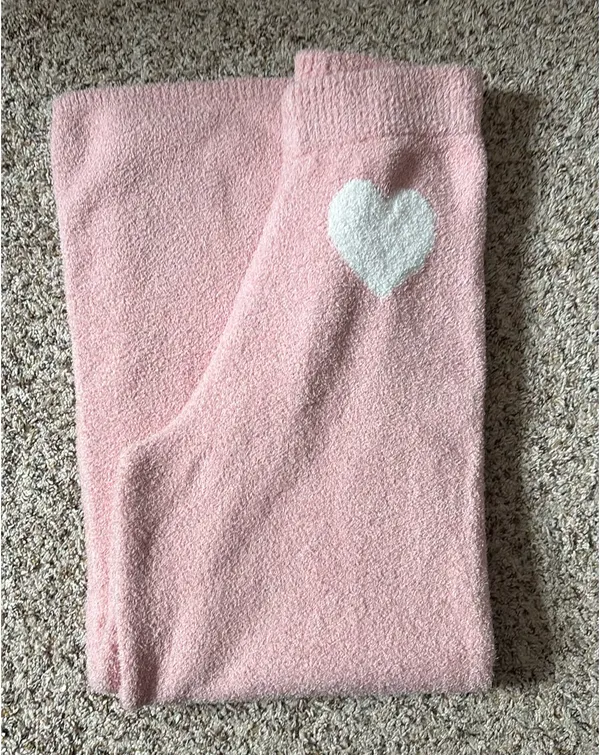 Happily Grey Pink Hearts Lounge Set - Image 4