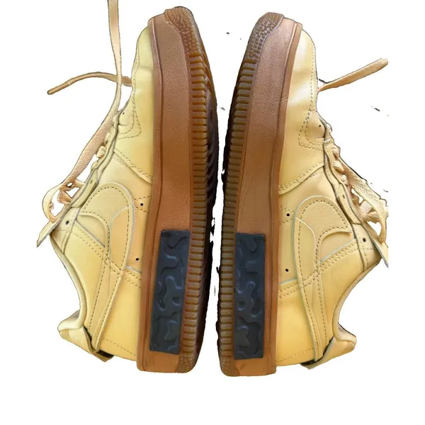 Nike Air Force 1 Fontanka Sesame Gum Brown Leather Sneakers Women's 7 DH1290-201 - Image 5