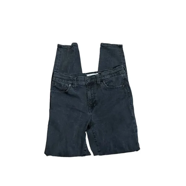 Madewell High Rise Skinny Jeans Faded Black Denim sz‎ 28 - Image 6