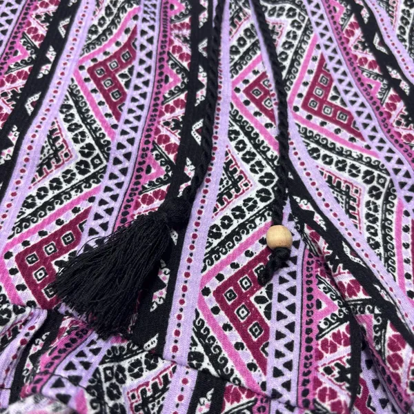 No Boundaries High Waist Patterned Shorts‎ - Pink and Black Ruffle hem Size L - Image 6