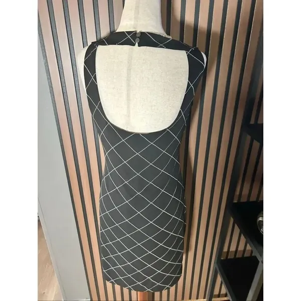 White House Black Market Black Window Weave Dress - Size XS classy stylish mini - Image 4