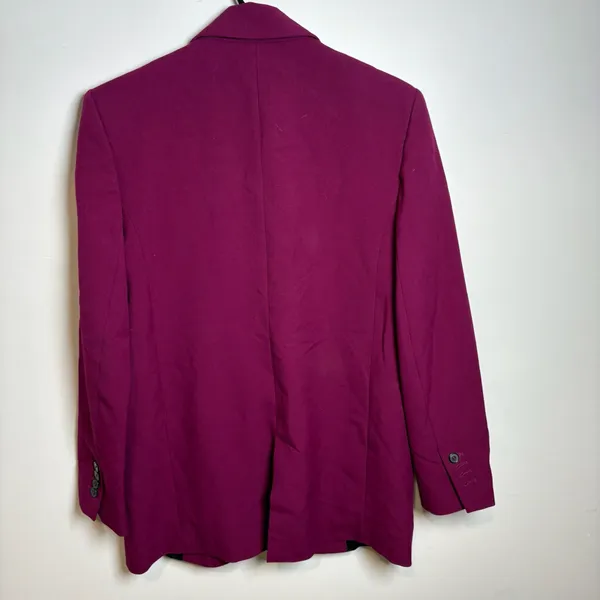 Zara Women Magenta Pink Single Button Blazer Jacket Size S - Image 4