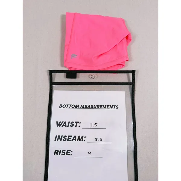 Fabletics 2 pc Workout SET Sports Bra & Biker Shorts XS Hot Pink Gym Athletic - Image 8