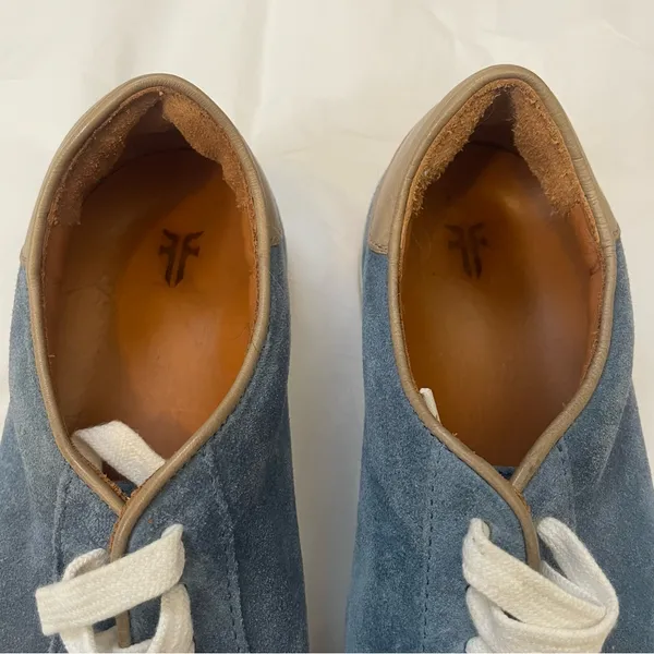 Frye Alexis Low Lace Aqua Suede Sneakers size 8 - Image 12