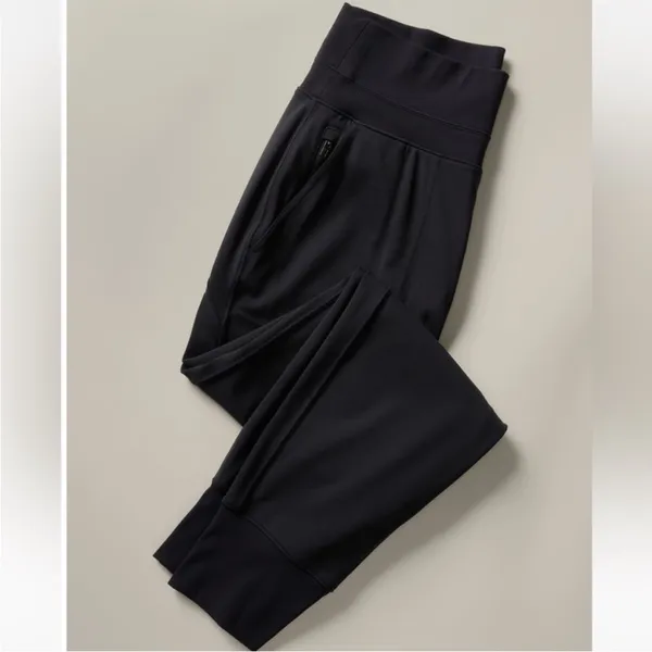 Athleta Venice high rise jogger pants black small - Image 4