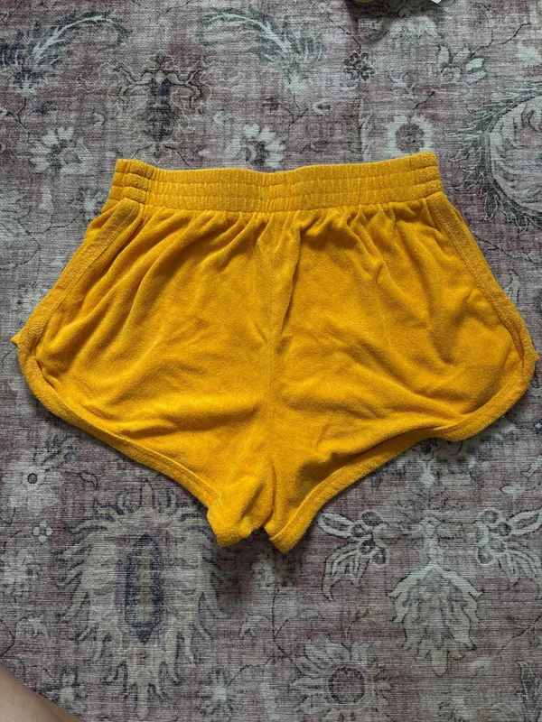 Wild Fable Mustard Terry Cloth Shorts - Image 3