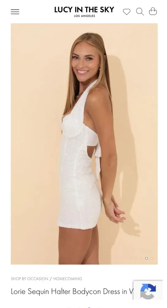 Sequin Bodycon Halter Dress - Image 2