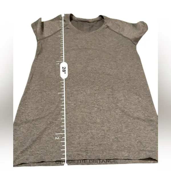 Lululemon Swiftly Tech Short Sleeve Activewear Shirt in Gray/Slate Sz 10 - Image 8