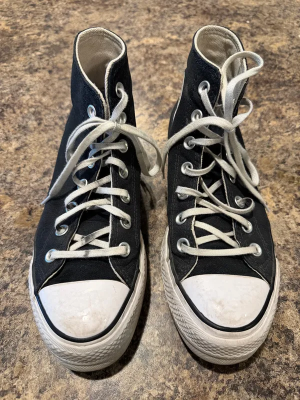 Black Platform Converse High-Top - Image 2
