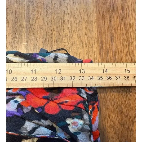 NWT Zara Floral All Over Print Ruched Mini Skirt Size Small - Image 5