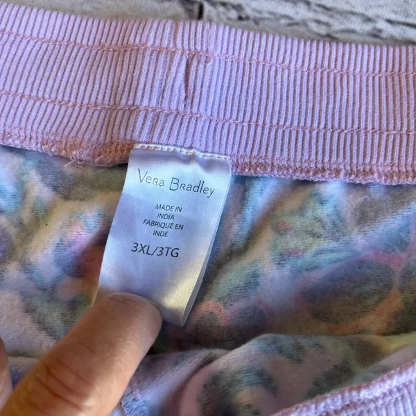 Vera Bradley Pink Floral Size 3X Women’s Shorts Pull On Drawstring Pockets Plus - Image 2