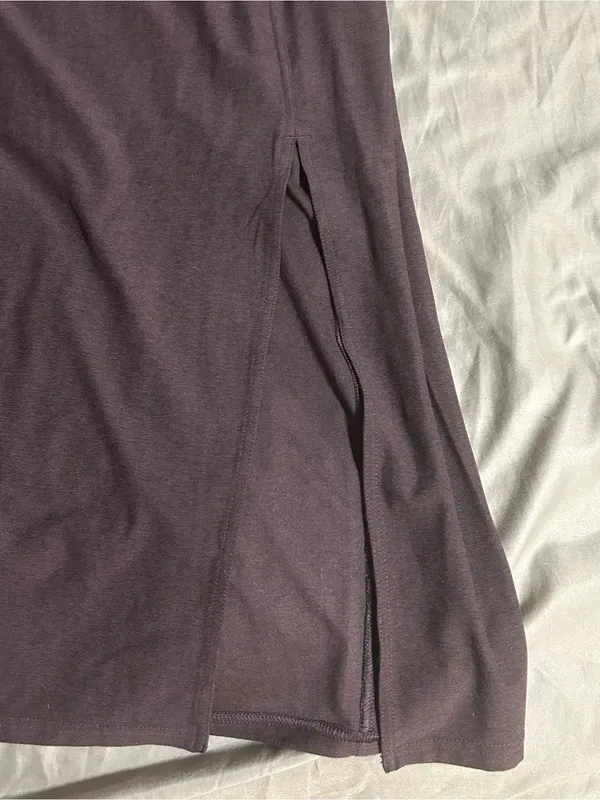 Fabletics Tank Midi Dress in Deep Plum - Image 3