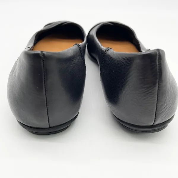 Zodiac‎ Womens US 8 Sadie Slip On Ballet Flats Black Leather Classic Casual - Image 3