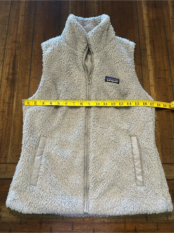 Patagonia Los Gatos Fleece Vest Women’s Medium Gray Full Zip Size M - Image 7
