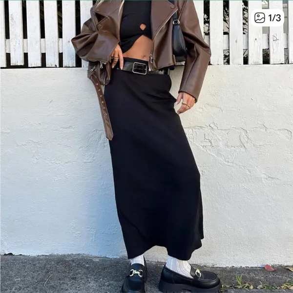 Princess Polly JODIE MAXI SKIRT black - Image 4