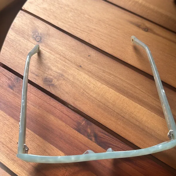 Cult Gaia women’s rectangular Mint Green Sunglasses - Image 3