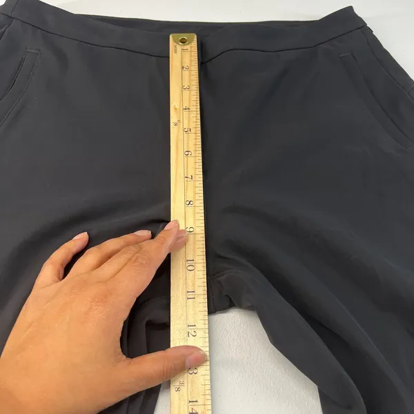 Lululemon On The Move‎ Pant Lightweight Womens 10 Black Tailored Sweat Wicking - Image 12