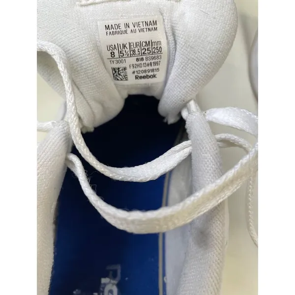 Reebok Women's Club MEMT Leather White Sneakers / Shoes Size 8 SKU 6009 - Image 8