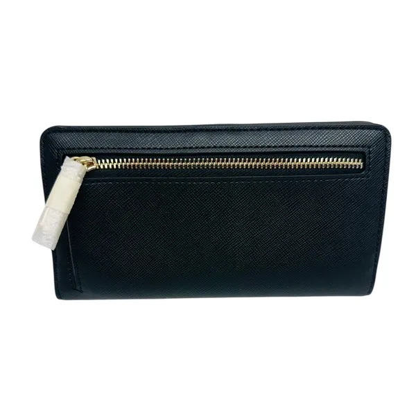 Kate Spade New York Slim Schuyler Billfold Wallet Saffiano PVC‎ Black NWT - Image 2
