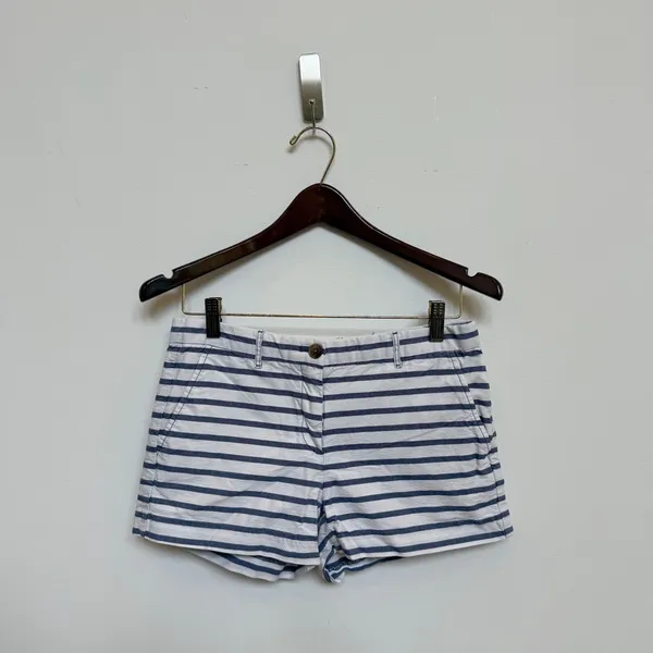 Gap‎ Blue White Striped Shorts Size 0 Nautical Coastal Preppy Summer - Image 2