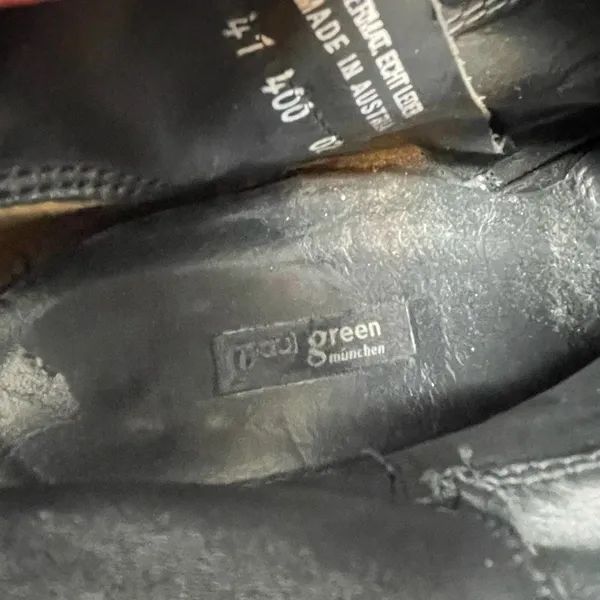 Paul Green Rockin Booties Black Suede Leather Metallic Size 7‎ / US 9.5 - Image 10