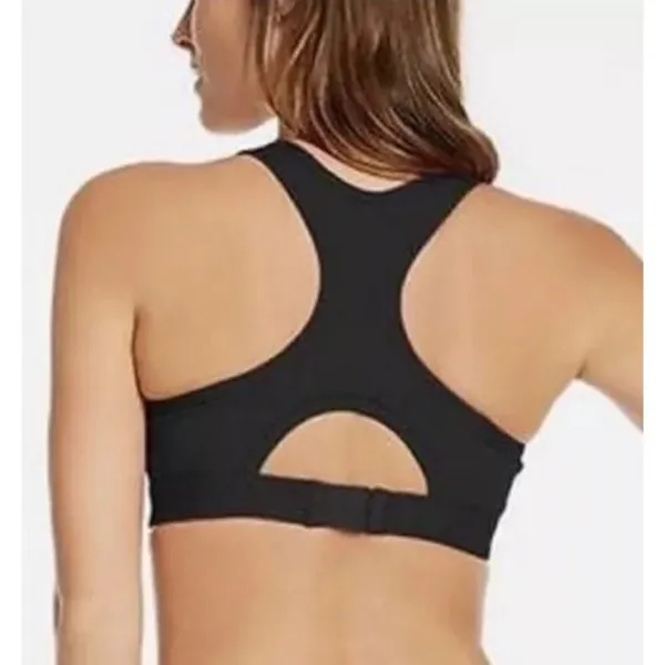 Fabletics Black Sylvia Keyhole High Impact Sports Bra, S - Image 2