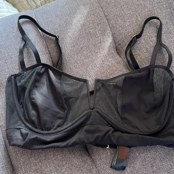Bluebella Black Mesh Underwire sheer bra size 38D - Image 6