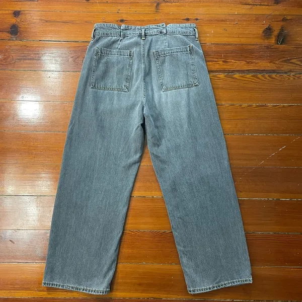 Zara High Rise Wide Leg Baggy Fit Jeans - Size 10 - Image 4
