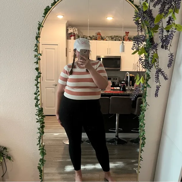 NEW Altar’d State Striped Crop Top Size XXL NWT - Image 3