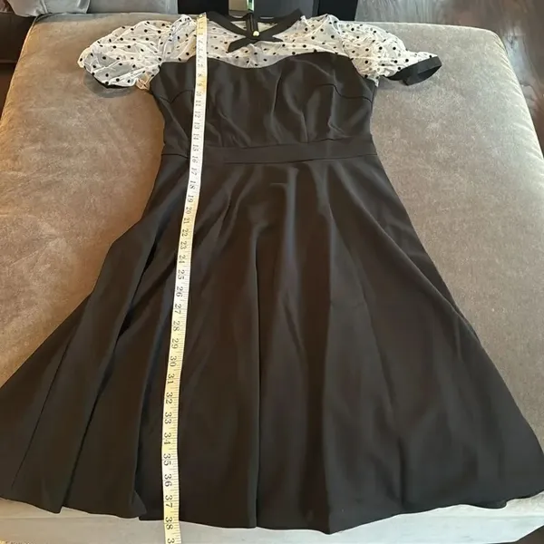 Women’s Black with Polka Dot Dress 1950’s Retro Style Size M NEW - Image 10