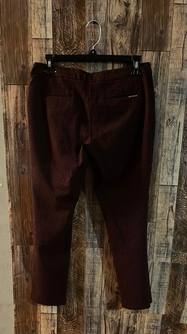 Ann Taylor Ann Klein Women's Trousers Dark Purple Ann Klein waist 15 inches inseam 24 rise10 purple - Image 5