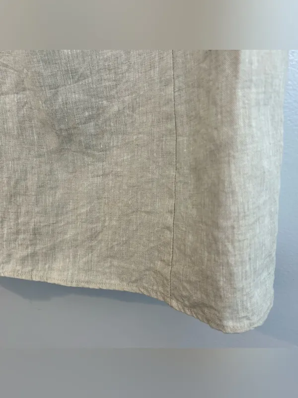 DISSH Daphne Linen Strapless Mini Dress with Pockets Size 6 Natural Oatmeal - Image 8