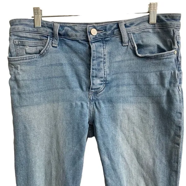 Sam Edelman The Mary Jane Boyfriend Button fly Straight Denim Jeans Womens 30 ￼‎ - Image 2