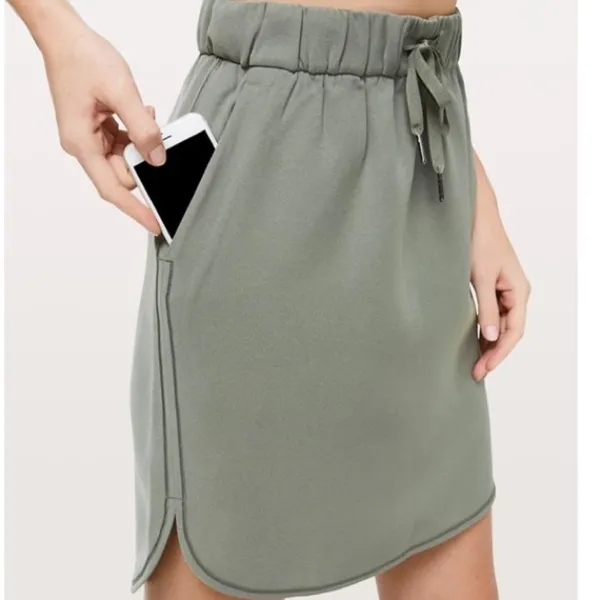 Lululemon Athletica Green On The Fly Woven Skirt size 4 olive green skirt​​​ - Image 2